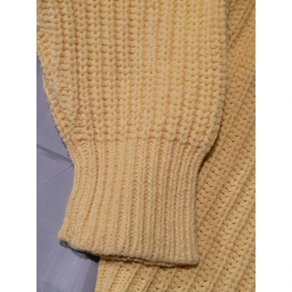 Woolich 9222 Mens‎ Large Yellow Mist Sweater Ramie Cotton Wpl6635